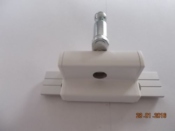 Geze gleitender Flügelbock OL 90/OL für Holzfenster Euronut in weiß